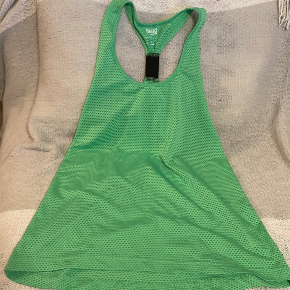 Green tank top Sz S